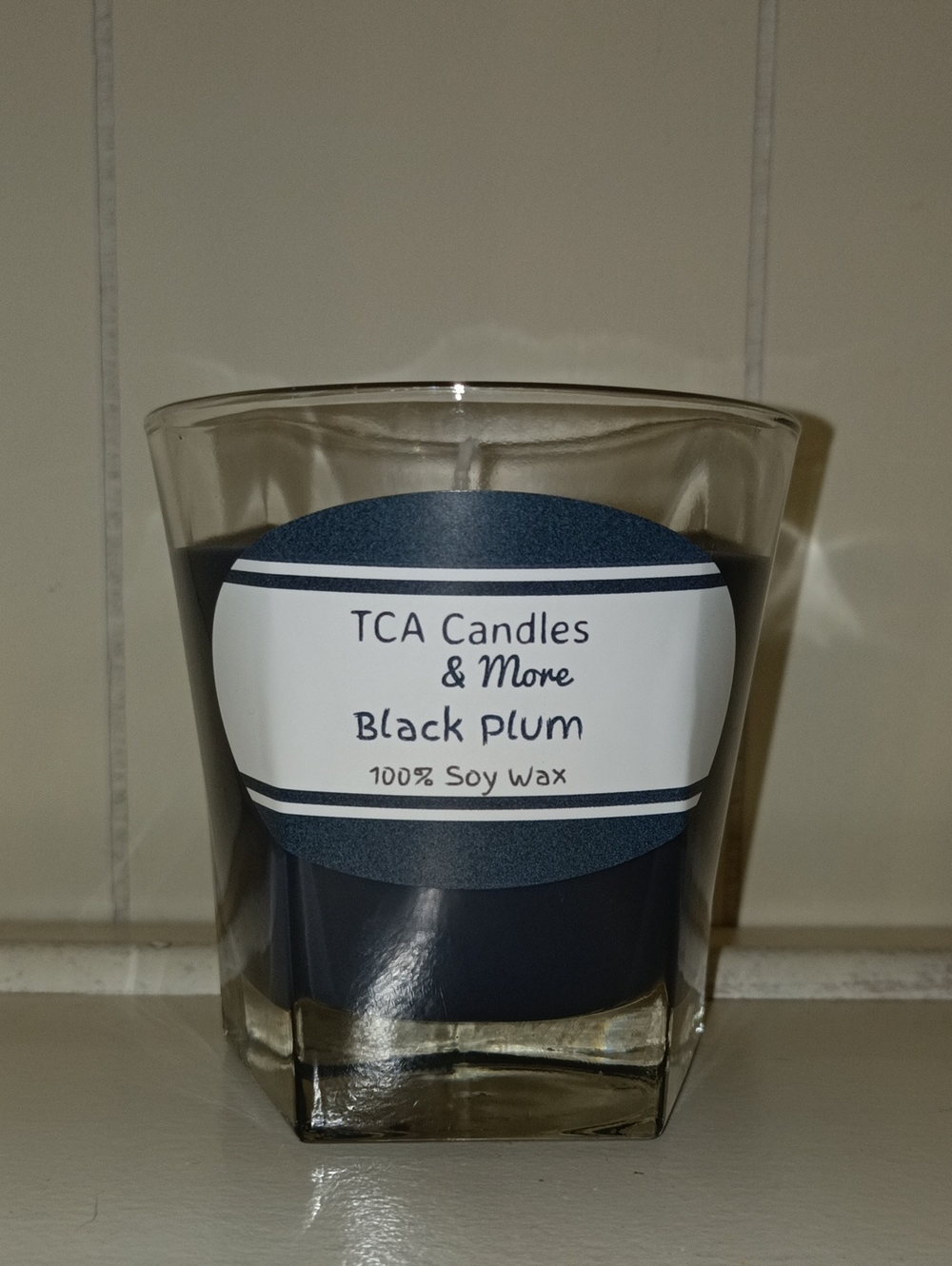 Black Plum Soy Candle - Deep Plum